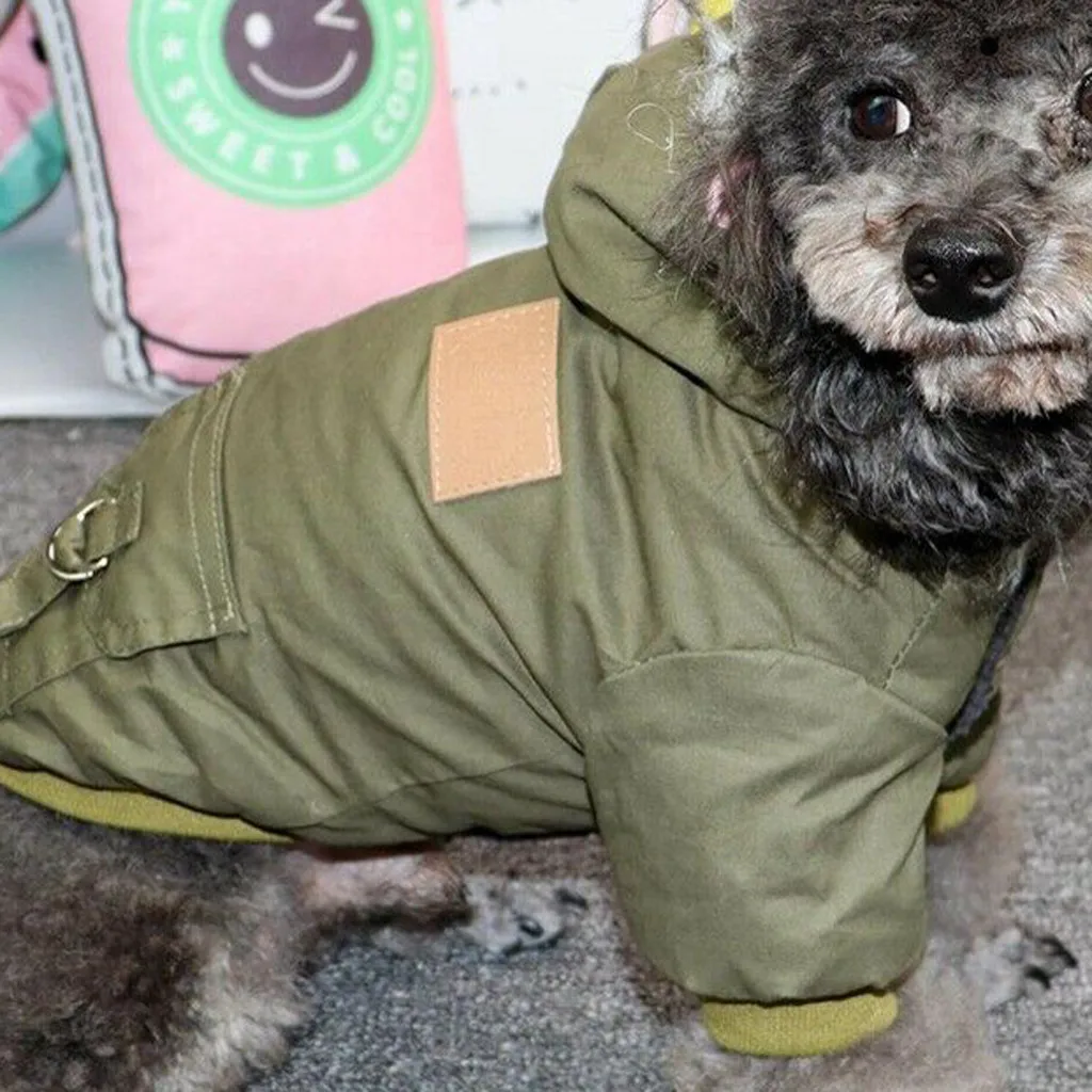 Супертеплая Одежда для собак зимнее теплое пальто маленьких куртки