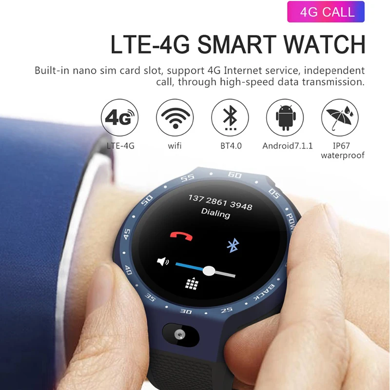 GEJIAN Новые 4G Смарт-часы Android 7 1 5MP двойная система Поддержка gps wifi Модные мужские и
