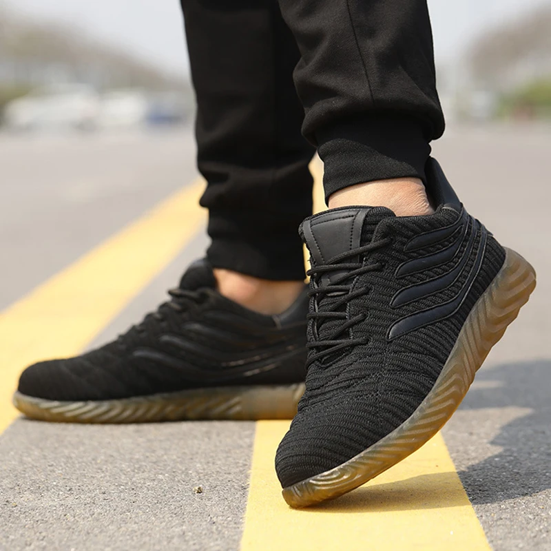 

Labor Shoes Men Anti-smash Anti-piercing Standard Steel Baotou Safety Shoes Lightweight Breathable Odor-proof Work Shoes SH