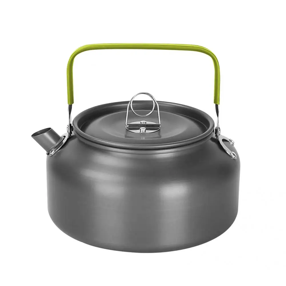 

Solid Color 1.2L Great Portable Ultra-Light Kettle Hard Camping Kettle Quick-Heat for Outdoor