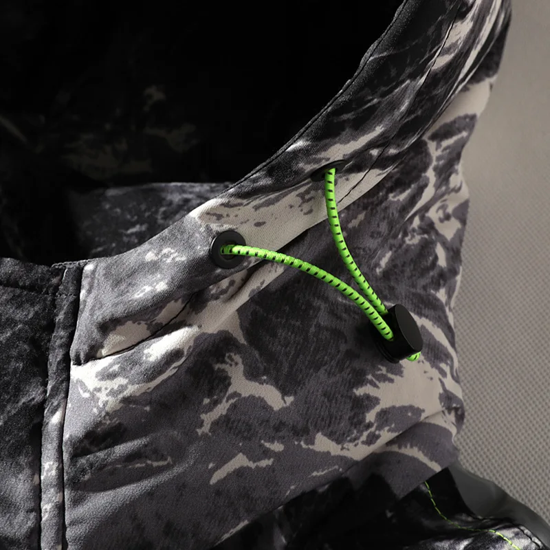 

90% White Duck Down Jacket Mens 2021 Camouflage Outdoor Jacket Hooded Camo Down Jacket Military Winter Parkas High Quality