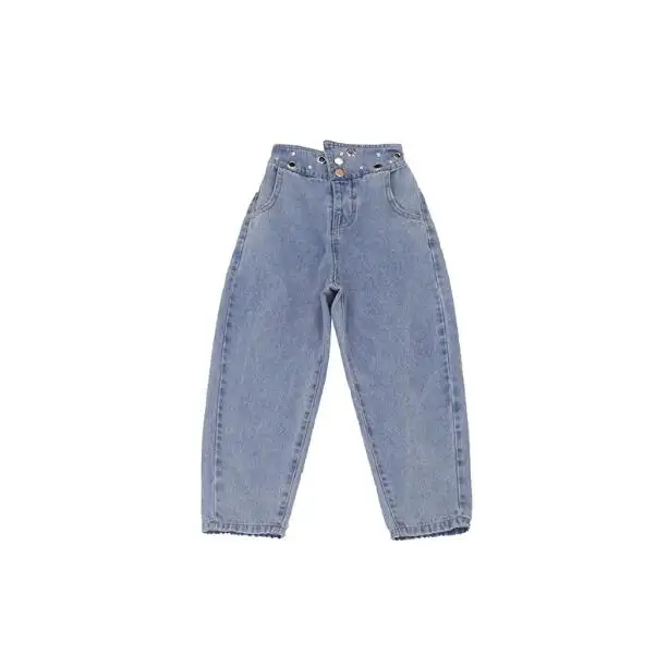 Новинка 2020 года Оптовая продажа Джинсовые шаровары для девочек Модные весенние