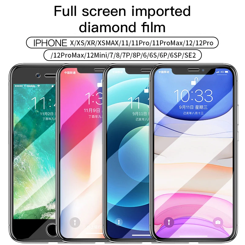 

Tempered Glass For iPhone 6 6s 7 8 X XS XR 12 12mini 11 Pro Max Screen Protector SE 2020 Glass on iphone 6 6s 7 8Plus glass