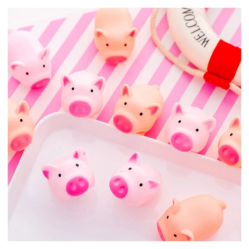 2 шт. Милая имитация розовая свинка со звуком мини мультяшная комната стол