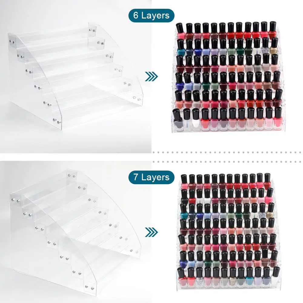 7 уровней лака для ногтей маникюрная стойка акрил маникюрное оборудование
