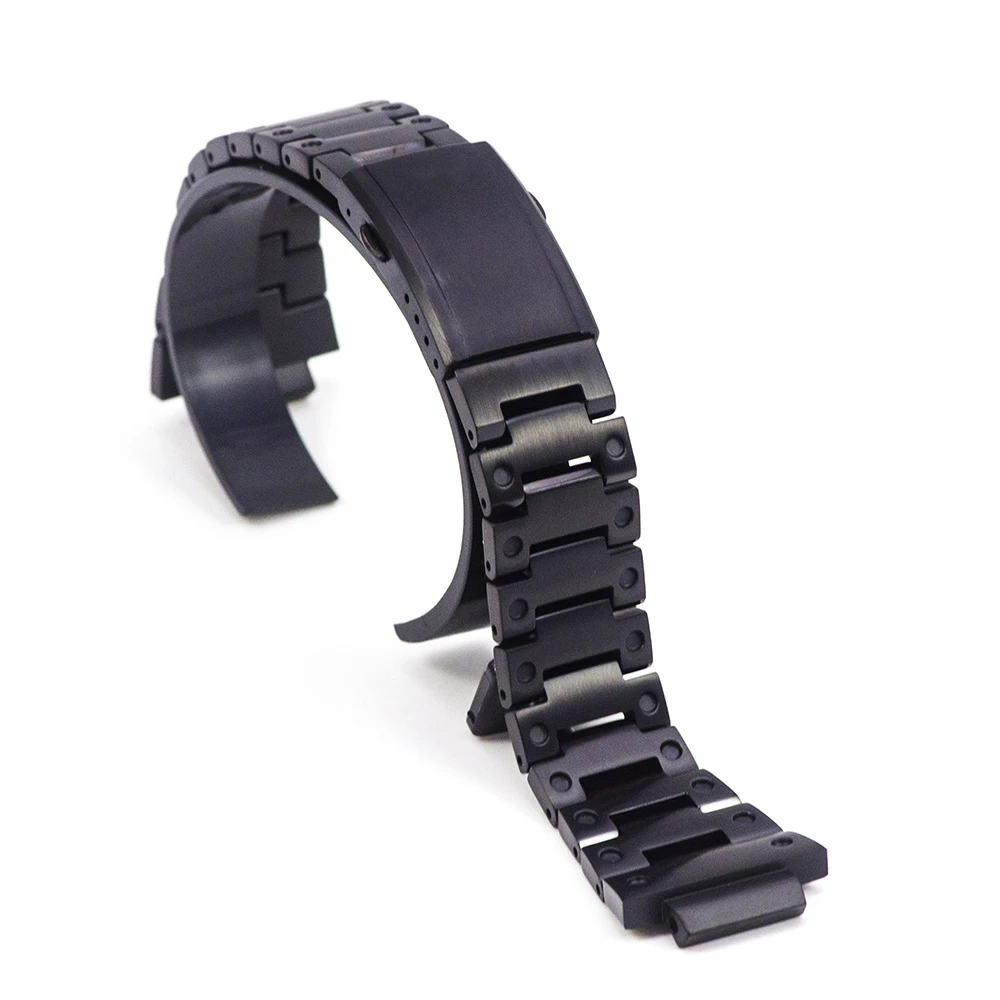 Ti Black Strap Черный Супер светильник из титанового сплава DW5600/5610 часы набор ремешок для часов ободок/чехол с металлическим ремешком - Цвет ремешка: Ti Black Strap