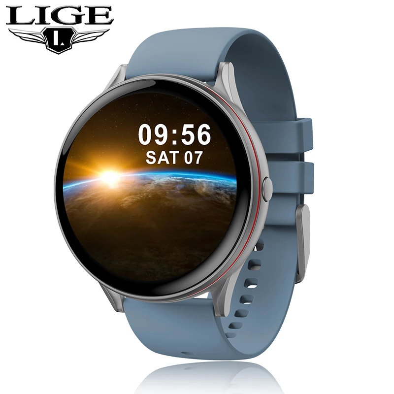 

LIGE Pedometer Smartwatch Men's Heart Rate Blood Pressure Fashion Smart Watch Fitness Tracker Sleep Monitoring Smart Watch