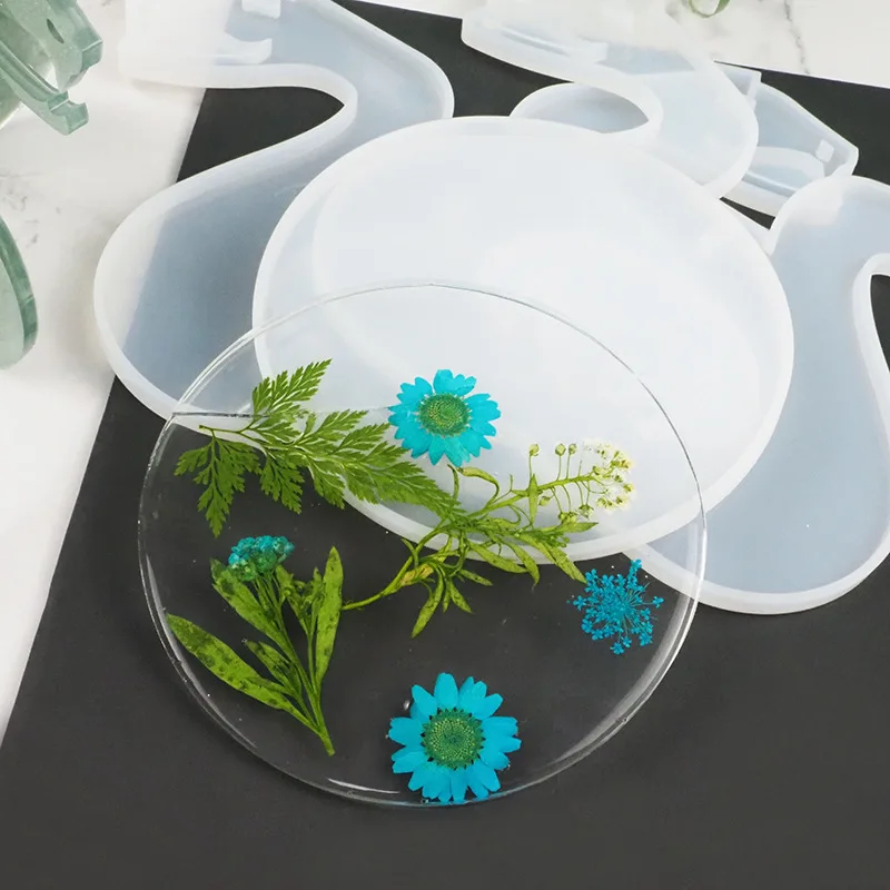 

Desktop Display Stand Mold DIY Rotating Flower Pot Stand Epoxy Resin Glue Silicone Mold Set Snake Shape Storage Shelf Crafts