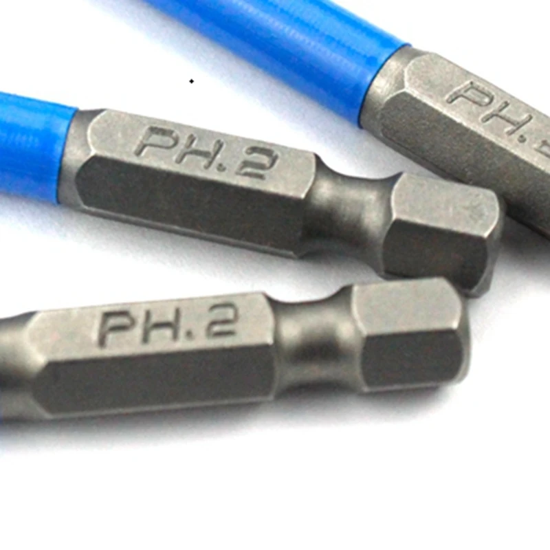 

10Pcs Magnetic Hex Anti Slip Phillips Screw Head Screwdriver Bits (PH2 x 50MM)