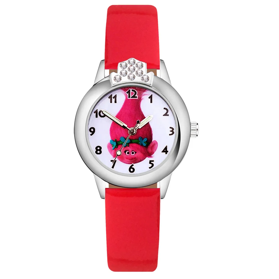 С милым мультипликационным принтом тролли с украшением в виде кристаллов