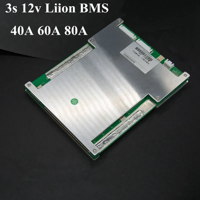 3S 12V 40A 60A 80A Intelligent Lithium Li-po Balance BMS with Communication UART Android Bluetooth App for Battery Pack | Электроника
