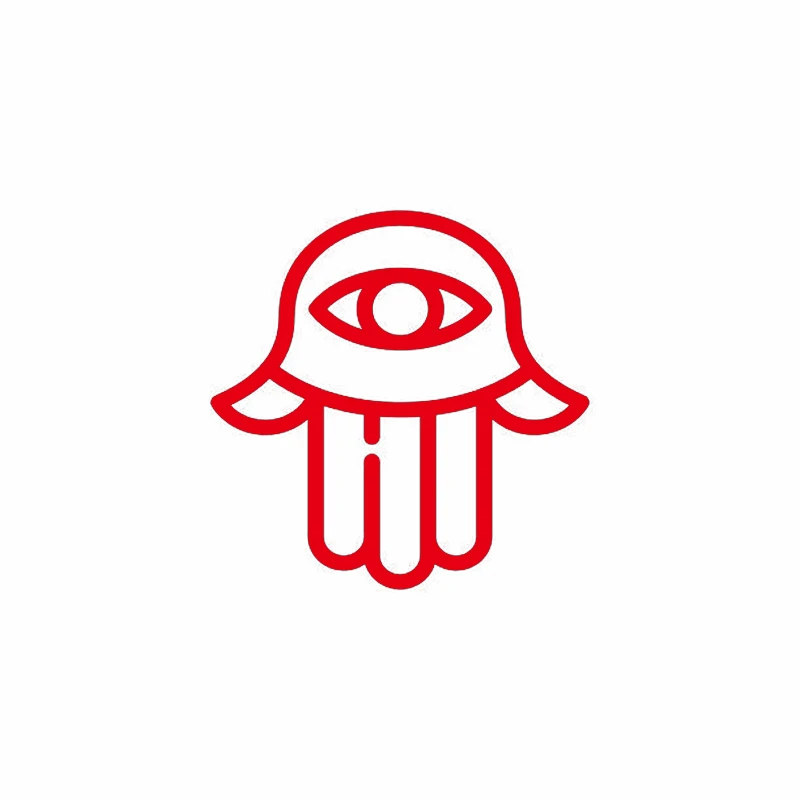 

Personality Off Road Hamsa Hand Modeling Sticker Decal PVC Sunscreen Waterproof Decals Car Motorcycle Creativity Styling Decals