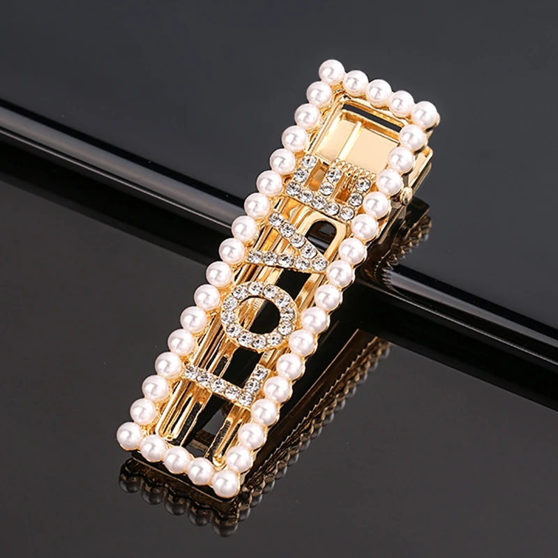 Понедельник заколки для волос девочек с украшением в виде кристаллов Стразы