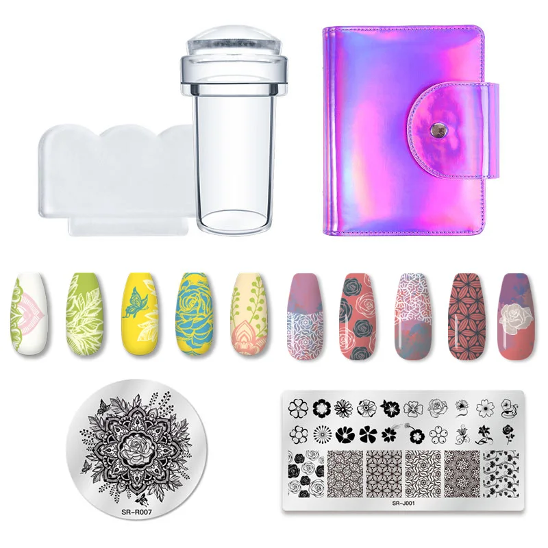 Набор штамповочных пластин для ногтей RBAN из нержавеющей стали шаблон