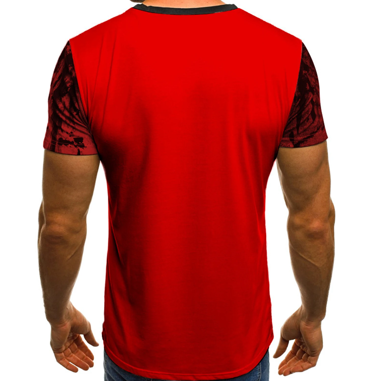 

2021 men's T-shirt loose soft casual sportswear 3D printed oversized T-shirt Summer trend short-sleeved O-neck streetwear