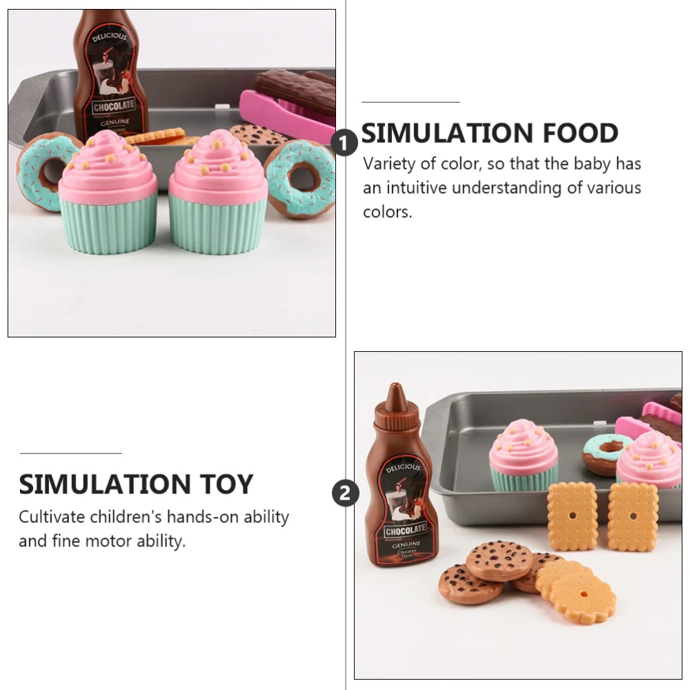 

1 Set Simulation Food Toy Simulation Biscuits Simulation Cookie