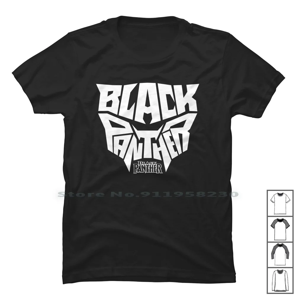 Футболка из 100% хлопка с черным логотипом Пантеры и комиксов Lack Pan Ant Tv Go Cs - купить