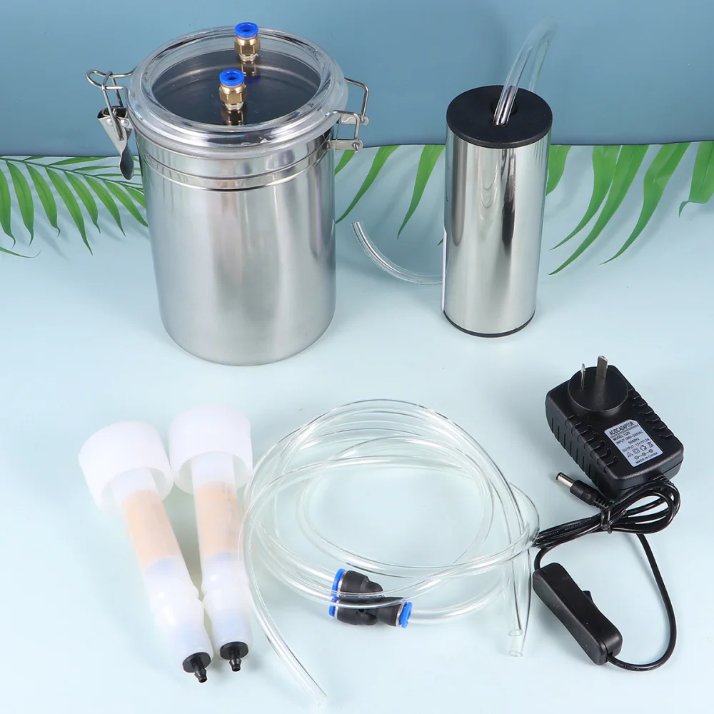 

2L Electric Milking Machine Goat Sheep Stainless Steel Bucket Suction Vacuum Pump Household Milker Milking Machines (UK Plug)