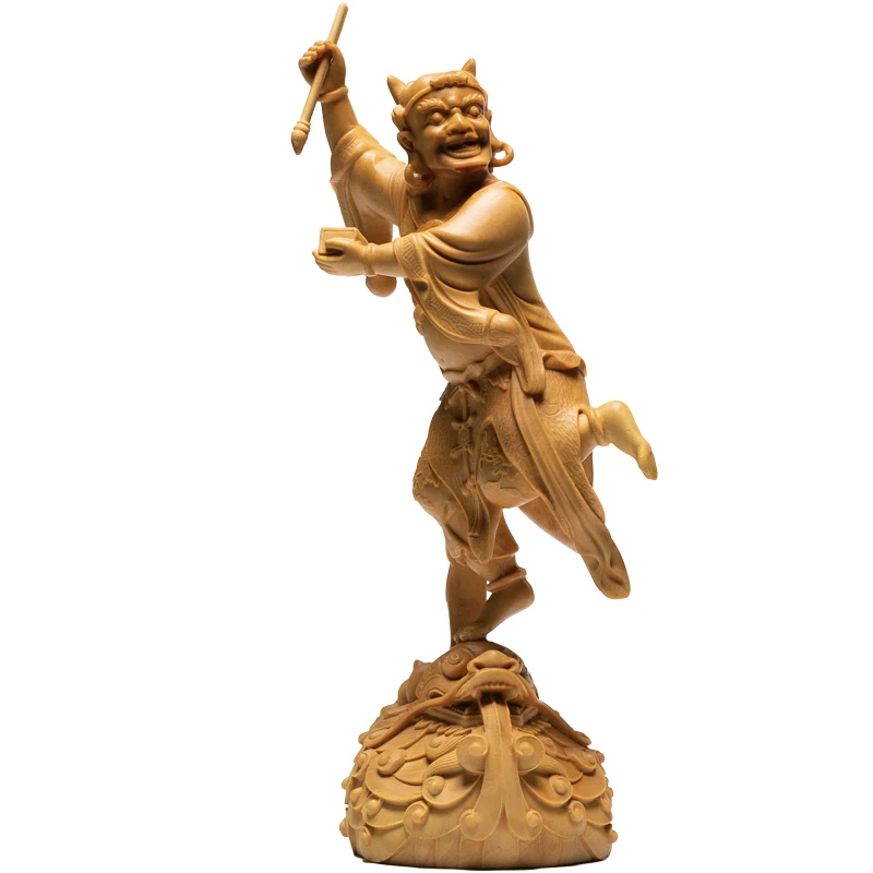 19 см статуя Kuixing мифы легенды персонажи деревянные резьбы домашние Креативные