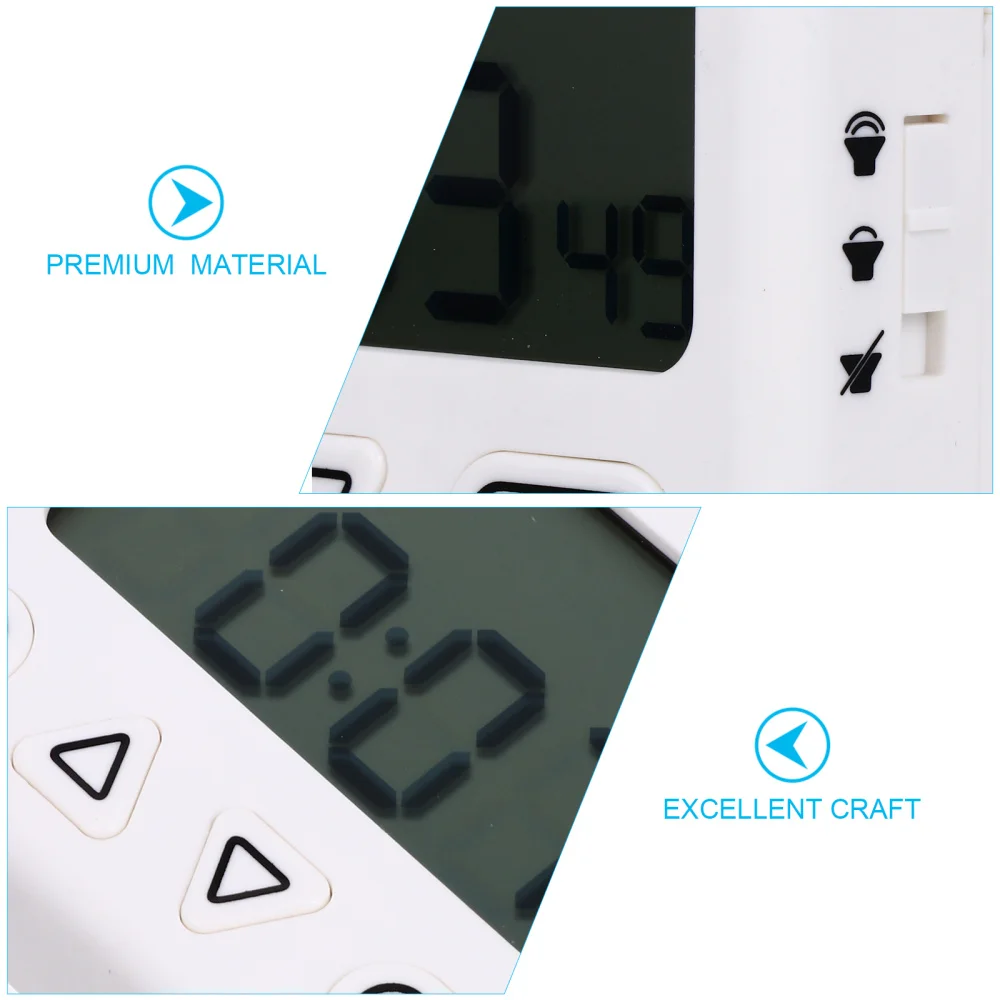 

1pc Digital Kitchen Cooking Timer LCD Display Screen Timer Study Timer (White)
