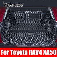 for rav4 rav 4 xa50 xa 50 2019 2020 2021 car accessories trunk protection leather mat catpet interior cover part auto styling