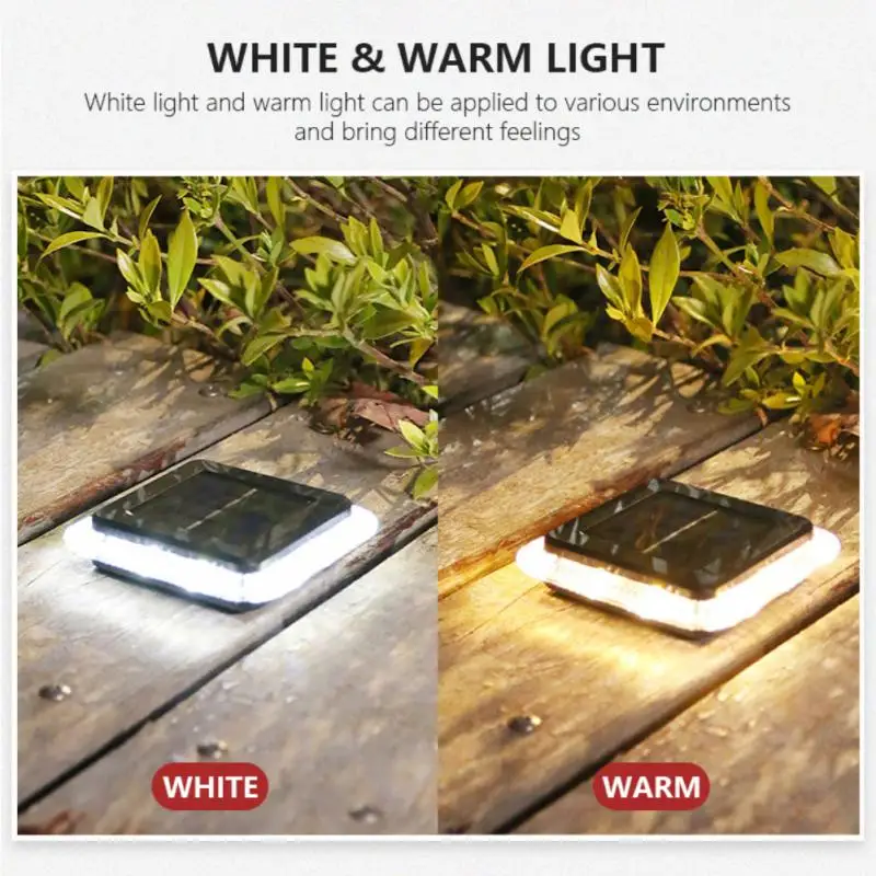 

8 светодиодных солнечных подземных светильников, прозрачный светильник с управлением светом, уличный садовый напольный светильник для дор...