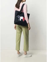 women wallets 2021 spring and summer new ladies stitching unisex embroidery printed tote bag or shoulder bag