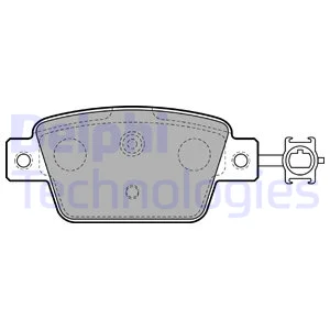 

DELPHI LP2486 BRAKE LINING BACK 01 STILO 07 BRAVO