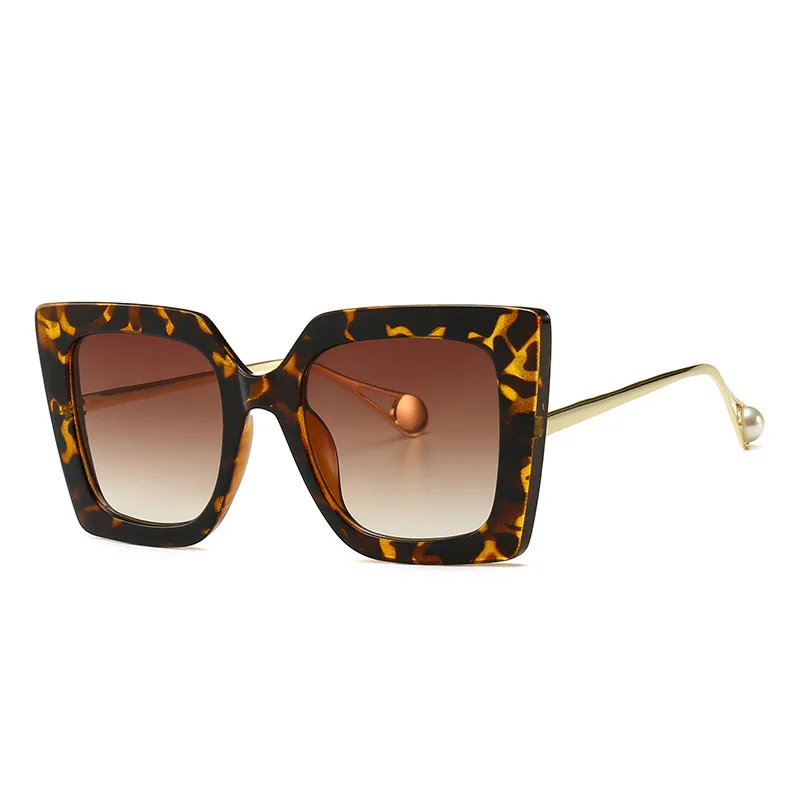 C7 Leopard tea Модные солнцезащитные очки унисекс Женские Роскошные брендовые дизайнерские классические синие цветочные мужские солнцезащитные очки мужские очки женские очки - Цвет линз: C7 Leopard tea