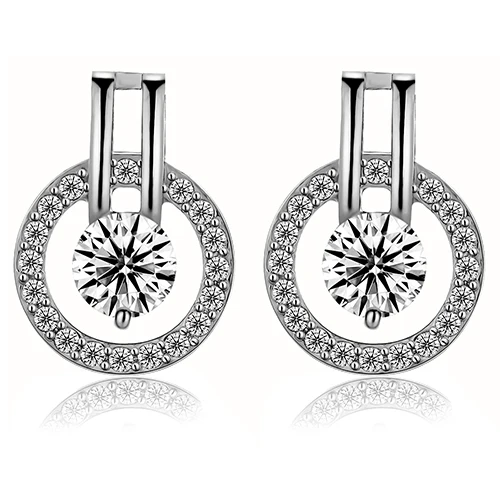 Роскошный стильный ювелирный набор подвеска колье цепочка ожерелье серьги