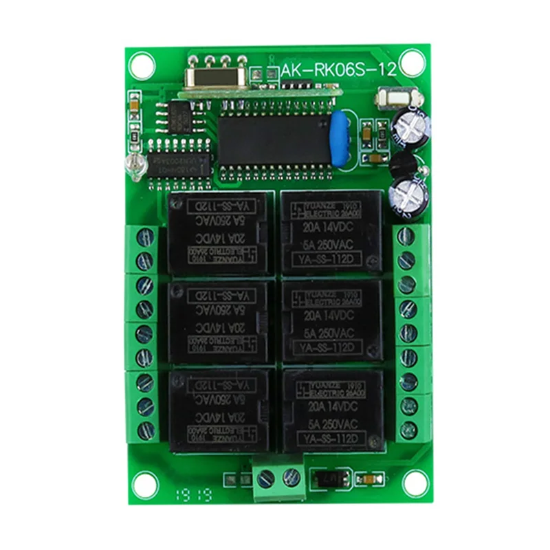 DC 12V 6CH RF Беспроводной переключатель системы дистанционного управления 6 CH 10A