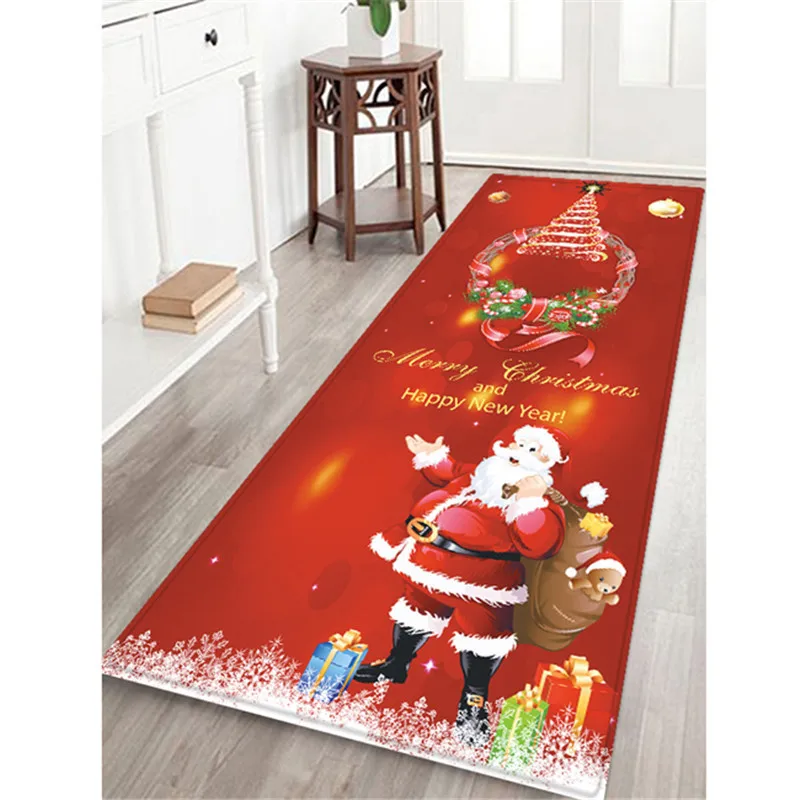 

Рождественский коврик для кухни, коврик для входа в спальню, ковер для гостиной, 3D Домашний напольный декор, нескользящий коврик для ванной
