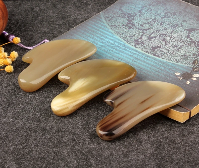 Рог яка гуашь скребок для ухода за лицом лица и глаз лифтинг кожи Детокс Спа