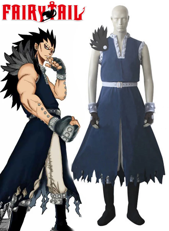 Косплей костюм феи хвост рассекающего дракона Gajeel Redfox|cosplay costume|fairy tail cosplay costumetail