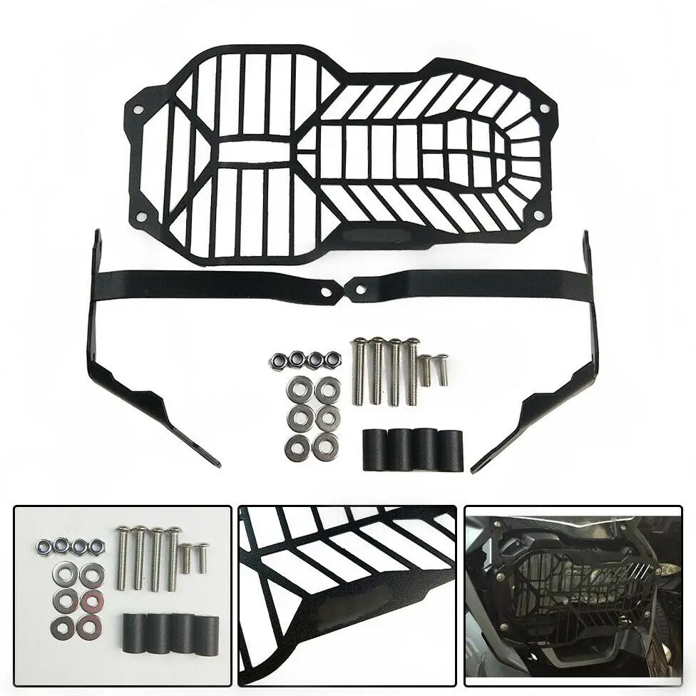 Защитный чехол для фар BMW R1200GS Adventure 2013 2018 защитный гриля Защитные щитки черные