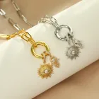 HECHENG, ожерелье-цепочка с изображением рук и удачи для женщин, модные ювелирные изделия с фианитами, подарки, оптовая продажа, Прямая поставка