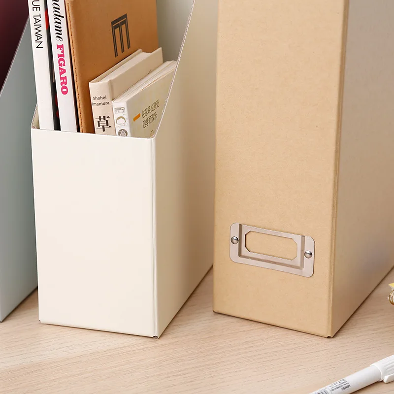 Папка подставка для книг настольная коробка хранения бумажная книжная полка