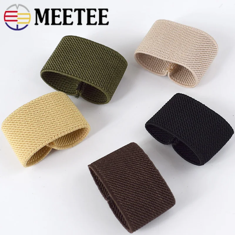 Meetee 10/20/50 шт. нейлоновый эластичный ремень петля кольцо зажим крючок для хранения