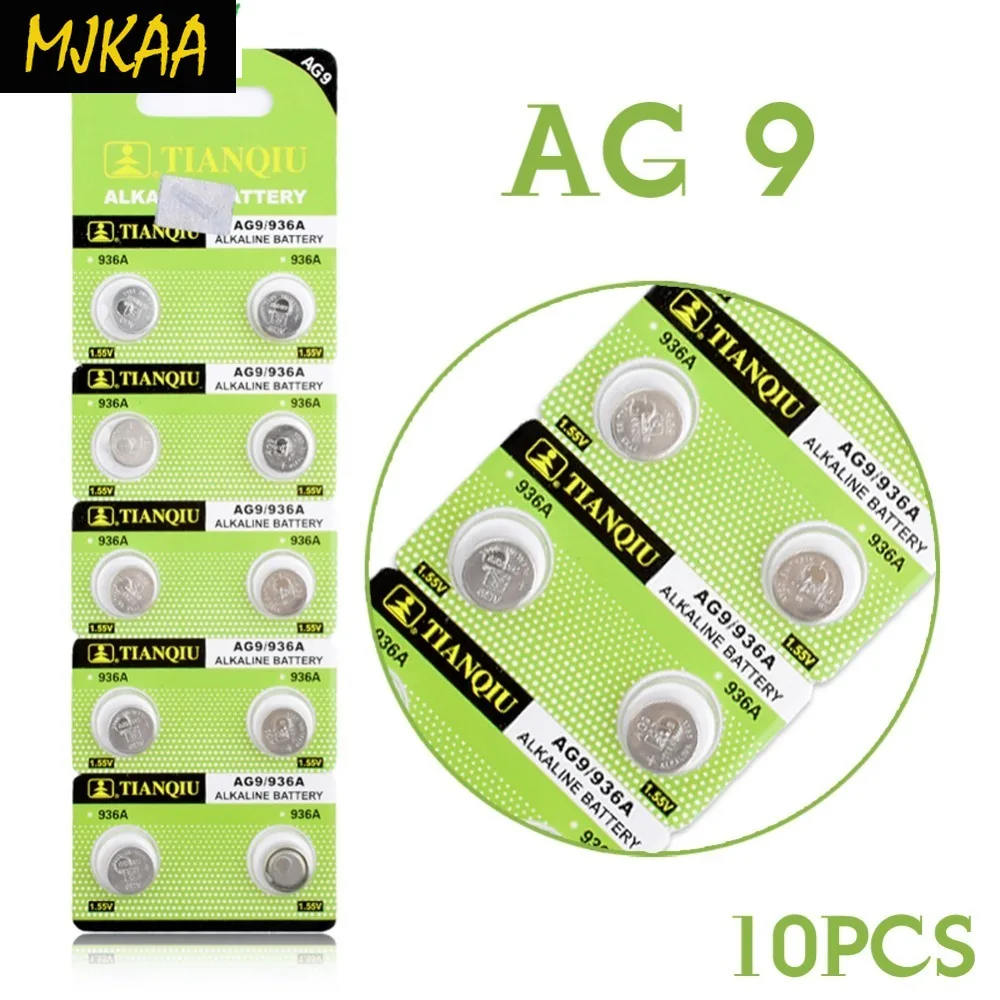 10 шт. Цена по прейскуранту завода-изготовителя 1,55 V AG9 LR936 394 SR936SW 194 V394 Кнопка ячейки щелочные Батарея
