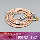 LN006394 3,5 мм, 2,5 мм, 4,4 мм, XLR сбалансированный 16-жильный OCC посеребренный кабель для звуковой техники  770H 990H A2DC
