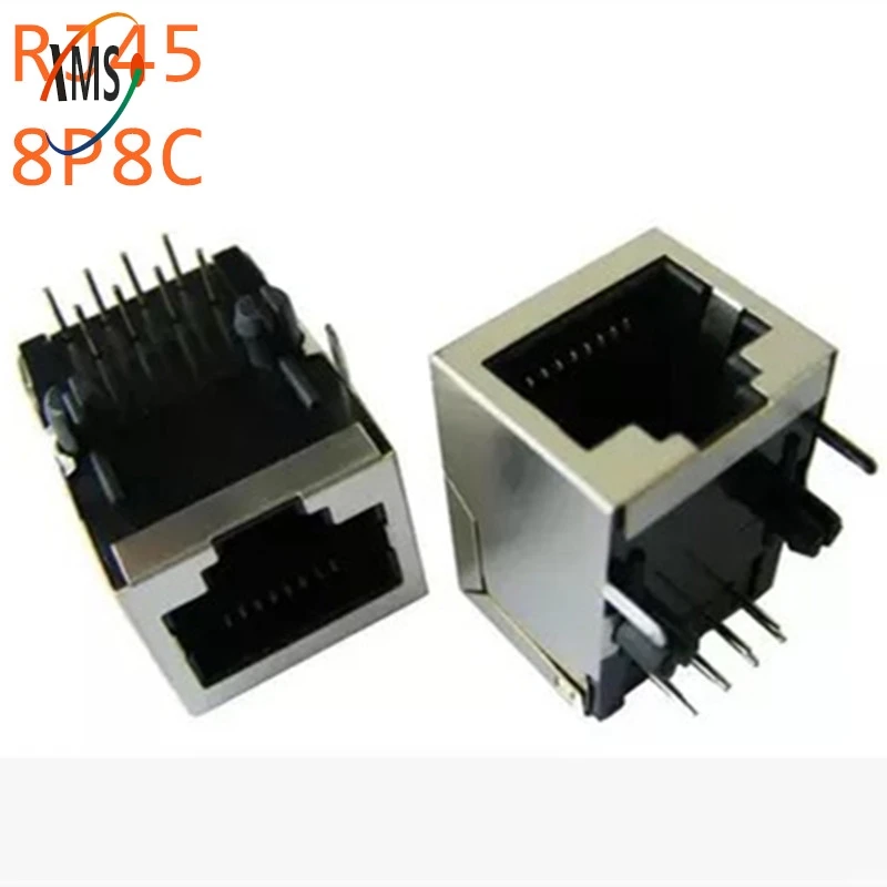 

50 шт. RJ45 сеть Ethernet 8P8C гнездо 8Pin DIP PCB монтажный разъем