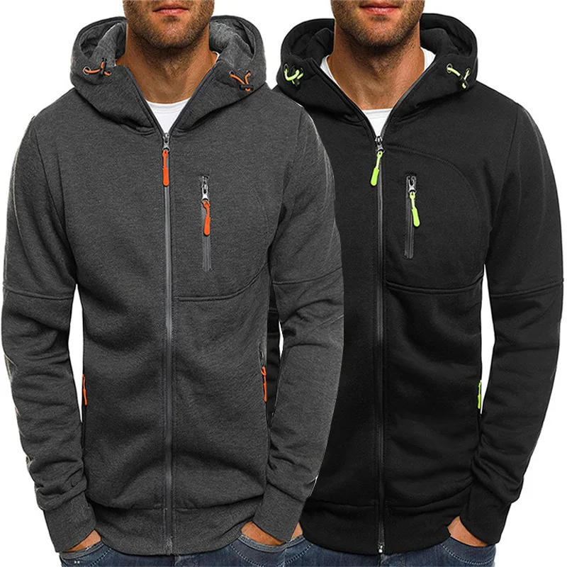 Мужские куртки осенняя Повседневная Толстовка модная хип хоп куртка с капюшоном