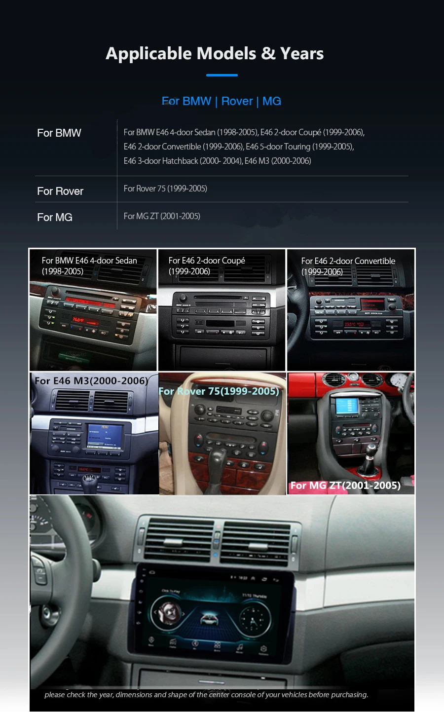 Автомобильная стереомагнитола 9 дюймов GPS WIFI Mirror Link Android 9.1 RAM 2GB ROM 32GB OBD для BMW E46 M3