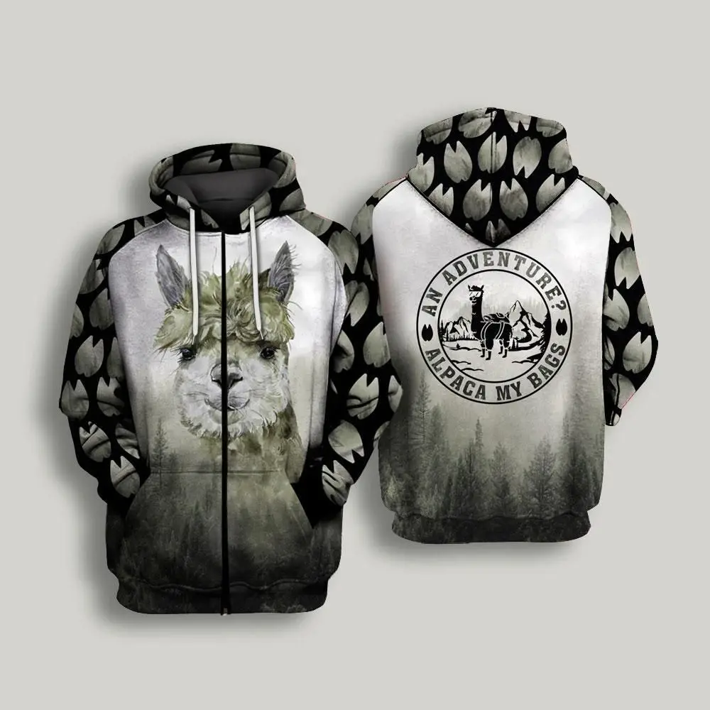

PLstar Cosmos 3Dprint Newest Alpaca Animal Art Harajuku Premium Streetwear Funny Unique Awsome Casual Hoodies/Sweatshirt/Zip -4