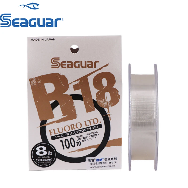 

100% Original Seaguar R18 FLUORO LTD Fishing Line 3LB-25LB Fluorocarbon Carbon Fiber Monofilament Carp Leader Line