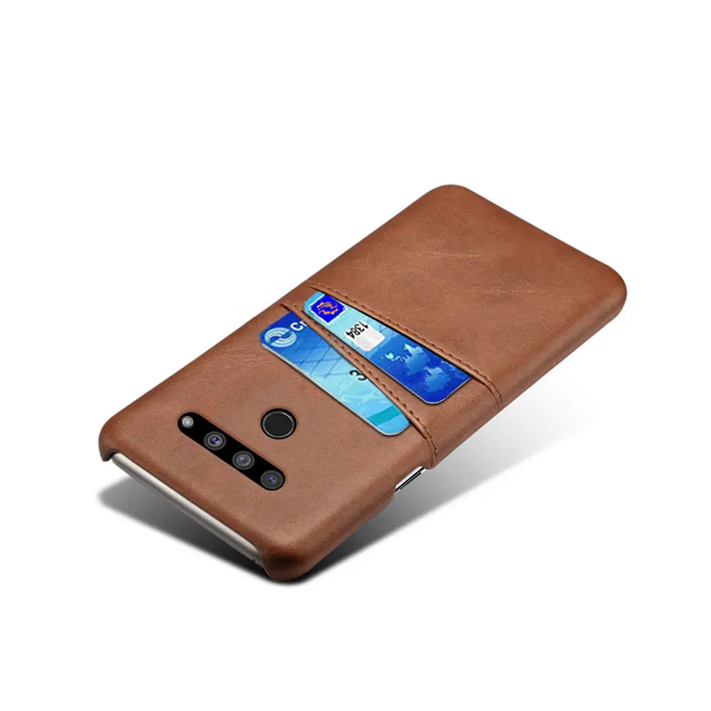 SCK кожаный держатель для карт со слотами чехол s для LG V50 чехол thinq тонкий гибридный жесткий пластиковый чехол для телефона