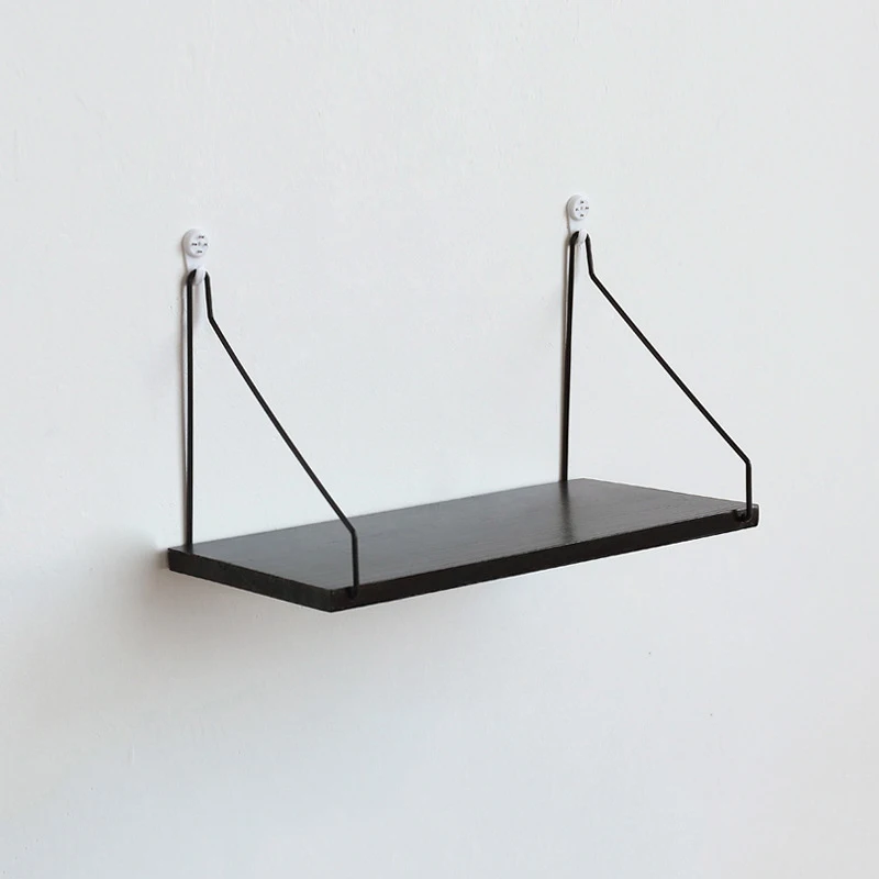 

Wall Shelves Book Iron Bedroom Living Room Floating shelf Ornament Wooden Storage Stationery Books House Parts 30*16.5*15.8cm