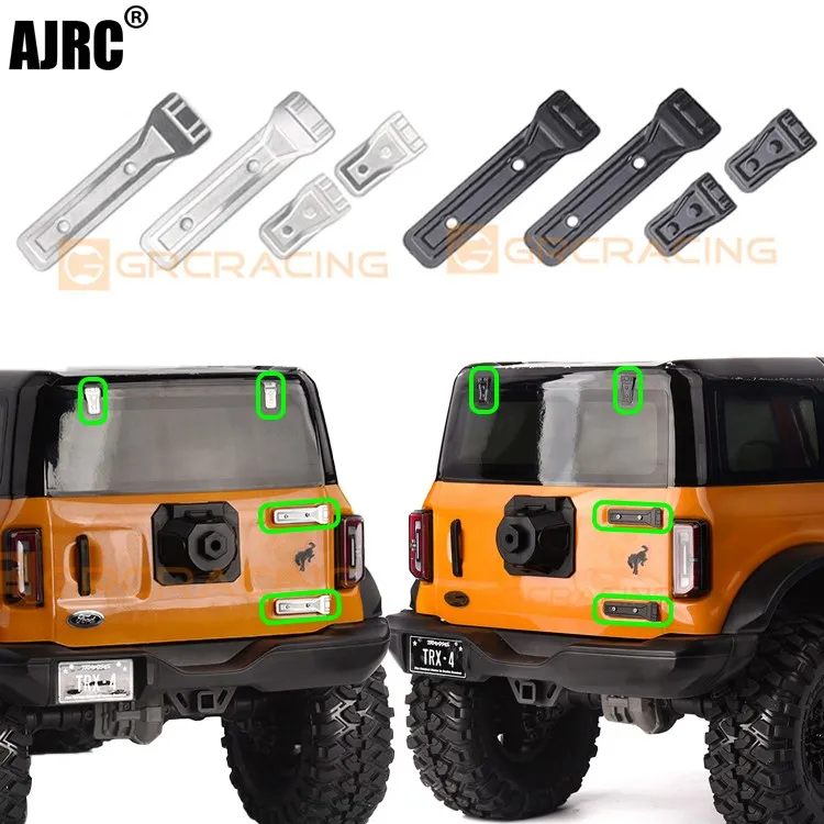 

Grc Traxxas Trx4 92076-4 Bronco Stainless Steel Hinge Decoration Sheet/metal Door Hinge 1/10 Simulation Climbing Car Parts