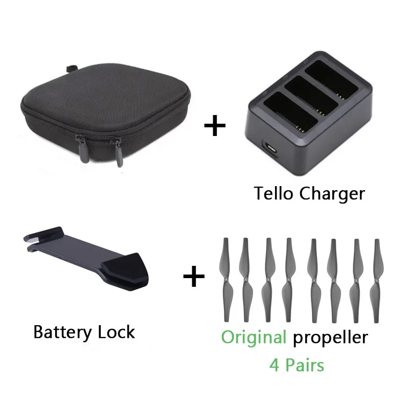 Bundle 7 Портативная сумка для хранения для DJI Tello Propeller зарядное устройство батарея Противоскользящий чехол для переноски защитный бокс для Tello Drone аксессуары - Цвет: Bundle 7