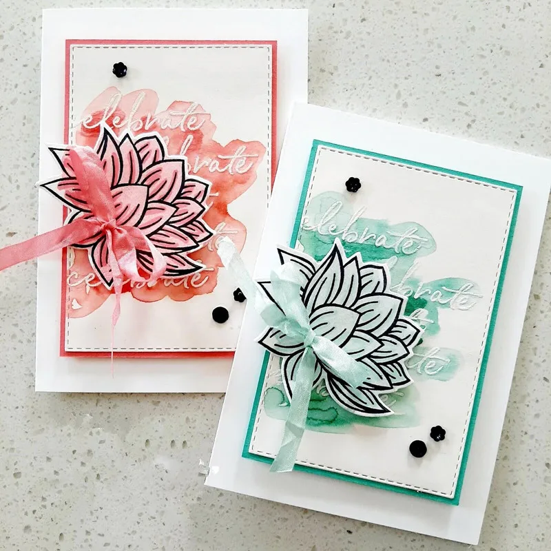 Прекрасный Lily Pad прозрачный Штамп для DIY скрапбукинга карты изготовления детей